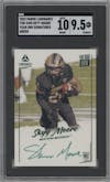 Skyy Moore from the 2022 Panini Luminance set featuring a Green parallel graded by SGC and given an overall grade of 9.5.