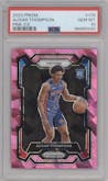 Ausar Thompson from the 2023-24 Panini Prizm set featuring a Pink Ice parallel graded by PSA and given an overall grade of 10.