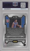 Ausar Thompson from the 2023-24 Panini Prizm set featuring a Pink Ice parallel graded by PSA and given an overall grade of 10.