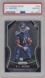 A.J. Brown from the 2019 Panini Prizm set graded by PSA and given an overall grade of 10.