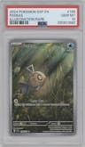 Feebas from the 2024 Pokemon SV set graded by PSA and given an overall grade of 10.