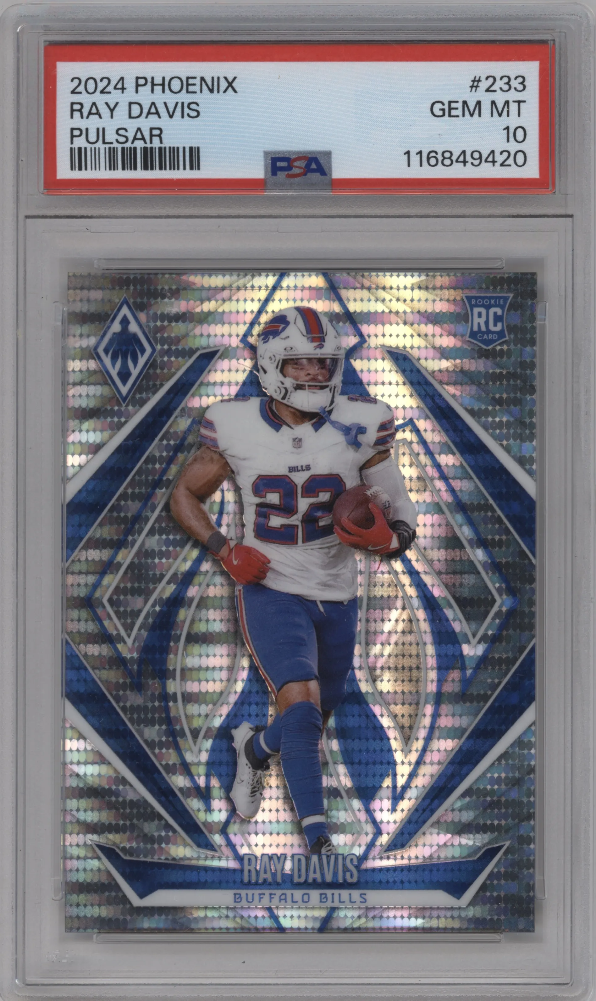 2024 Panini Phoenix Ray Davis Pulsar #233 PSA 10