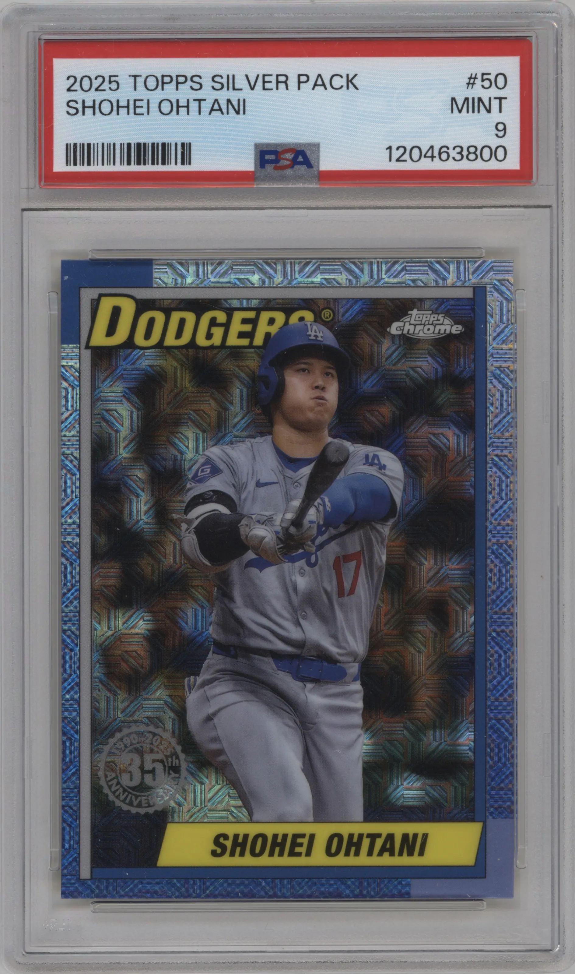 2025 Topps '90 35th Annv.Promo Shohei Ohtani PSA 9