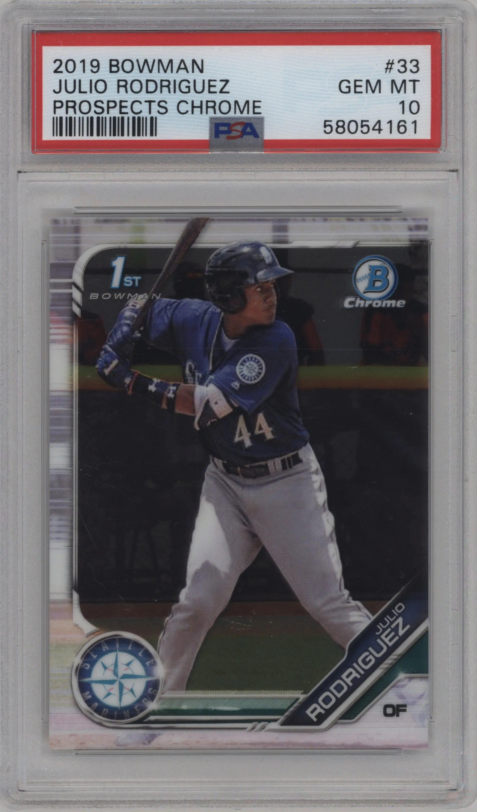 2019 Bowman Chr.Pros. Julio Rodriguez PSA 10