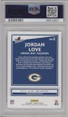 Jordan Love from the 2020 Panini Donruss set graded by PSA and given an overall grade of 9.