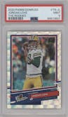 Jordan Love from the 2020 Panini Donruss set graded by PSA and given an overall grade of 9.