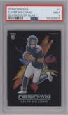 Caleb Williams from the 2024 Panini Obsidian set graded by PSA and given an overall grade of 9.