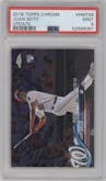 Juan Soto from the 2018 Topps Chrome Update  set graded by PSA and given an overall grade of 9.