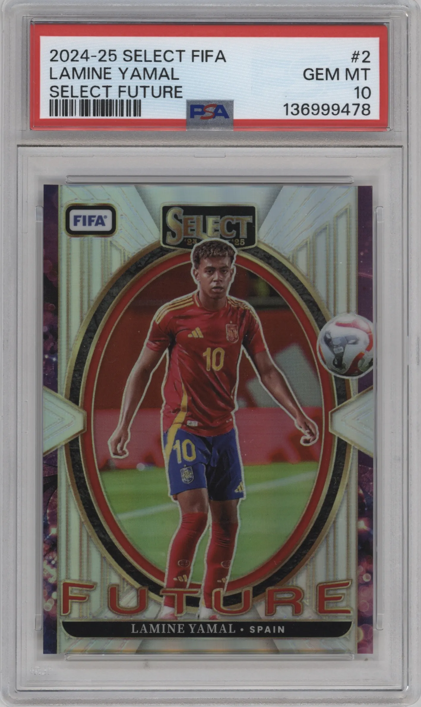 2024 Panini Select FIFA Future Lamine Yamal #2 PSA 10