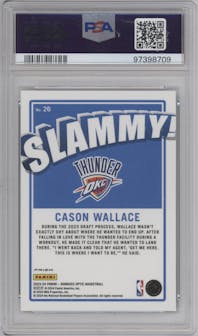 Cason Wallace from the 2023-24 Donruss Optic set graded by PSA and given an overall grade of 10.