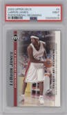LeBron James from the 2003-04 Upper Deck LeBron James  set graded by PSA and given an overall grade of 9.