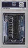 Marcus Mariota from the 2015 Topps Chrome set featuring a Pulsar Refractor parallel graded by PSA and given an overall grade of 10.