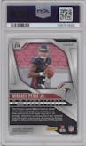 Michael Penix Jr. from the 2024 Panini Prizm set featuring a Silver Prizm parallel graded by PSA and given an overall grade of 9.