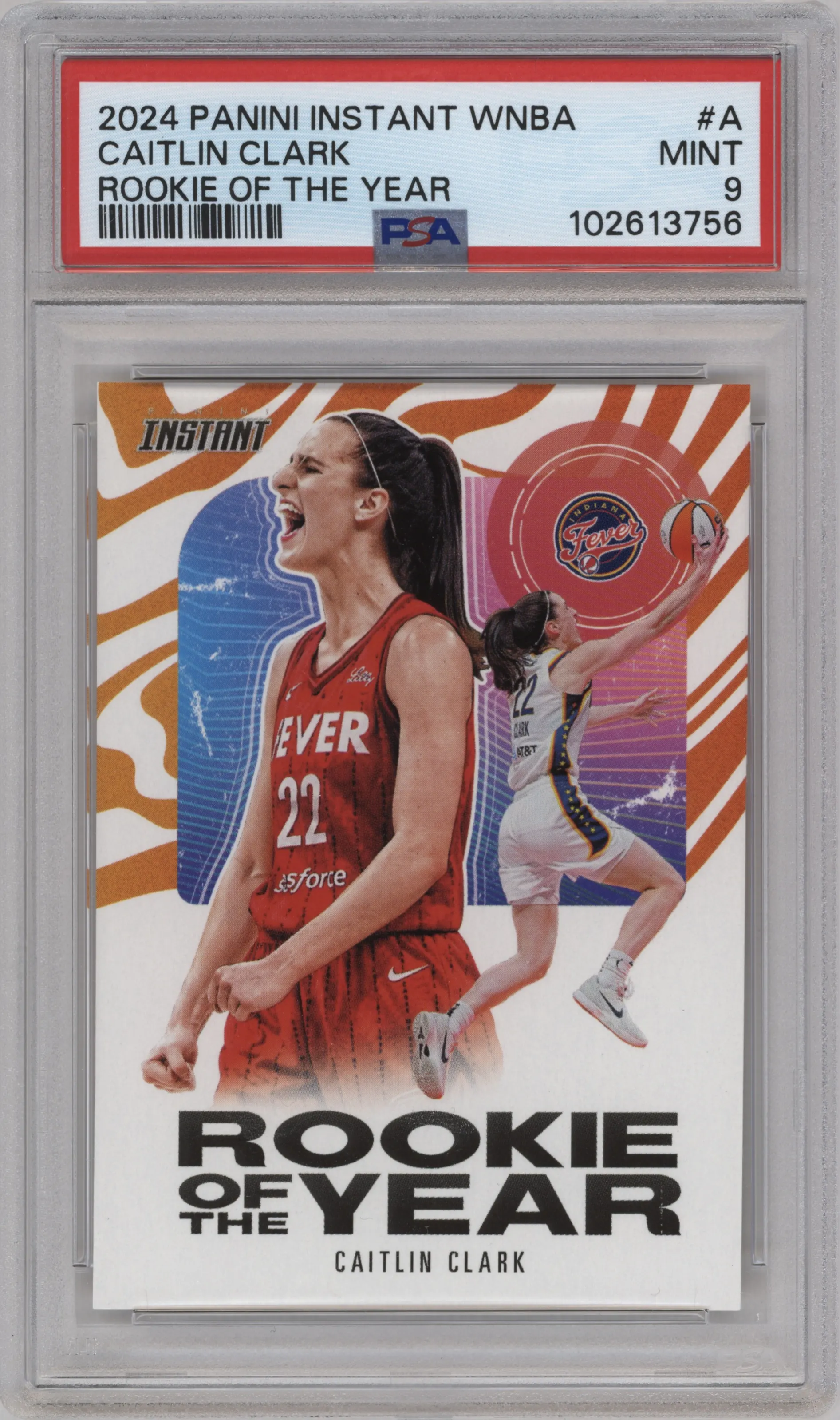 2024 Panini Instant WNBA Caitlin Clark ROTY Caitlin Clark PSA 9
