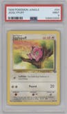 Jigglypuff from the 1999 Pokemon set graded by PSA and given an overall grade of 9.
