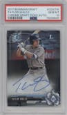 Taylor Walls from the 2017 Bowman Draft set graded by PSA and given an overall grade of 10.