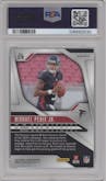 Michael Penix Jr. from the 2024 Panini Prizm set featuring a Silver Prizm parallel graded by PSA and given an overall grade of 9.