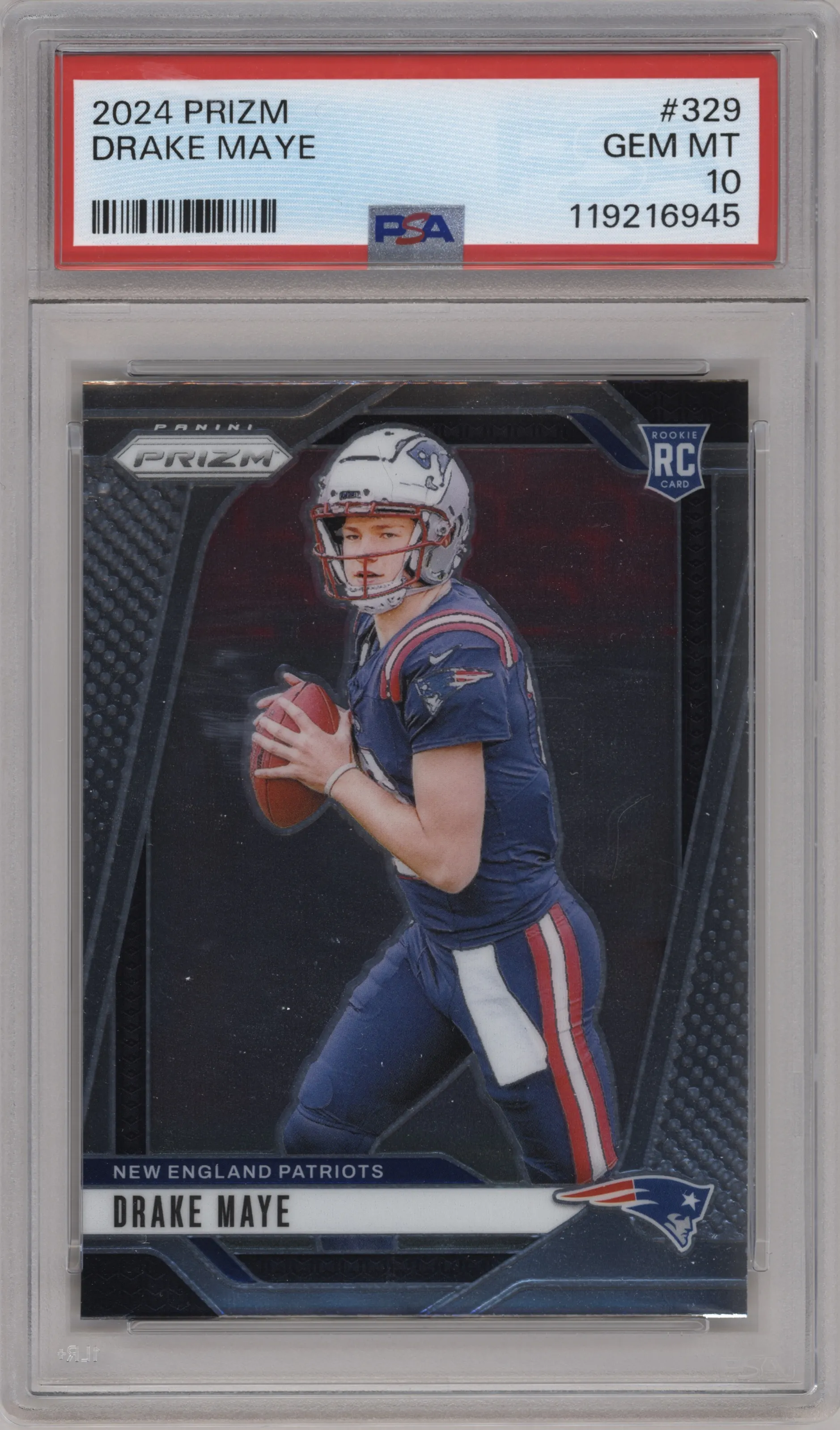 2024 Panini Prizm Drake Maye #329 PSA 10