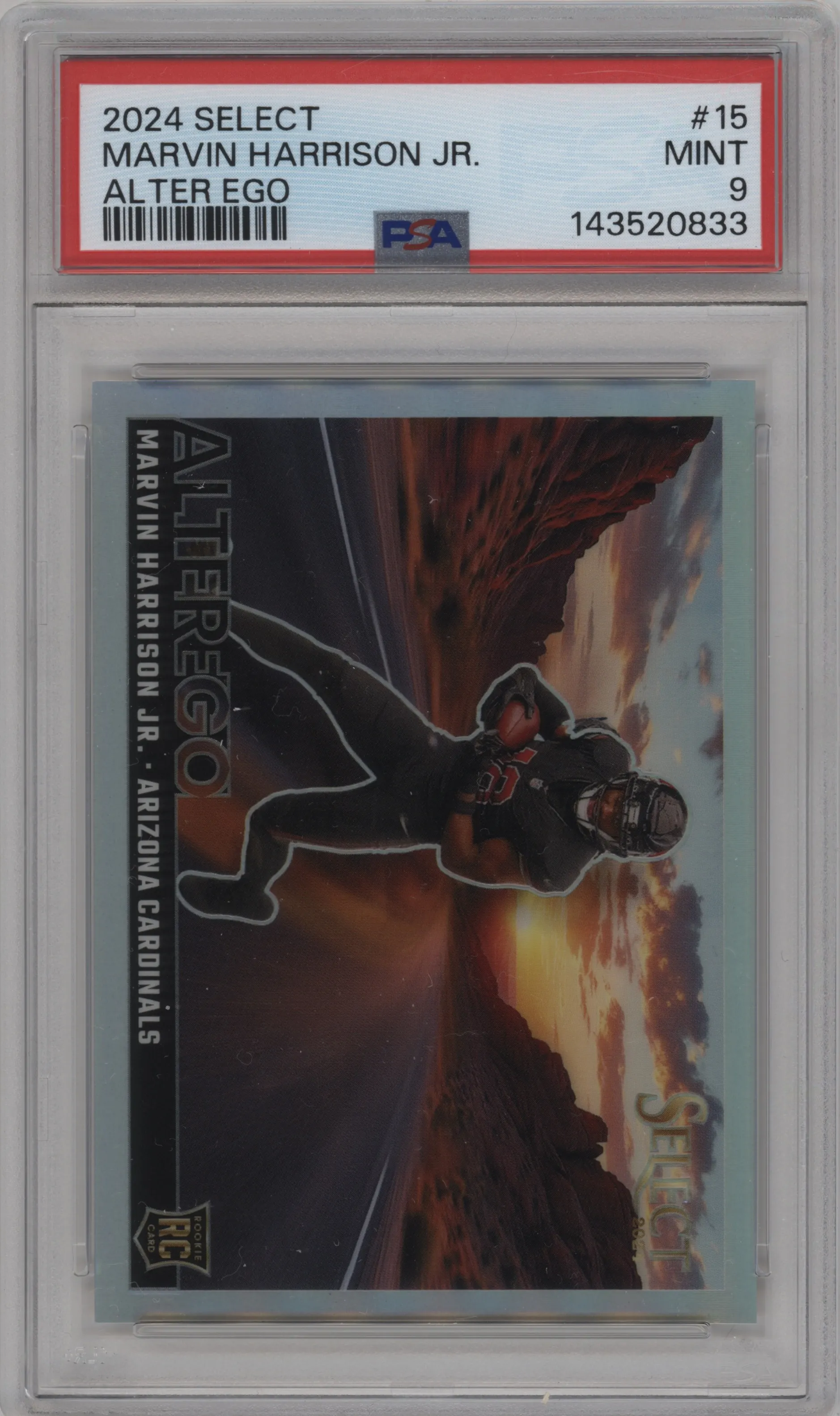 2024 Panini Select Alter Ego Marvin Harrison Jr. #15 PSA 9