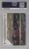 Shohei Ohtani from the 2018 Topps Now set featuring a Japanese parallel graded by PSA and given an overall grade of 10.
