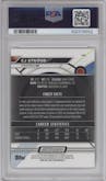 CJ Stroud from the 2023 Topps Composite set featuring a Checkerboard parallel graded by PSA and given an overall grade of 10.