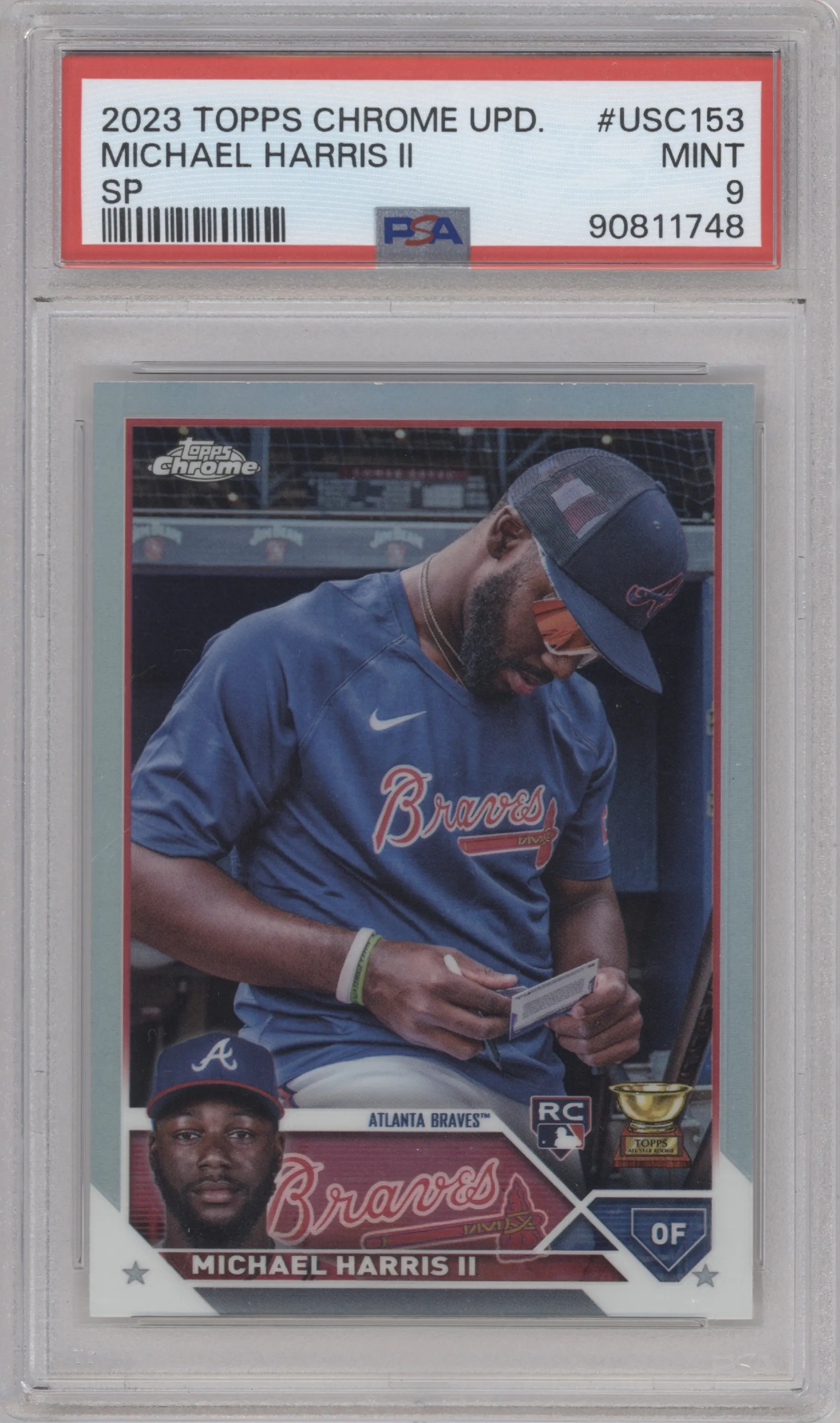 2023 Topps Chrome Update Variation Michael Harris II #USC153 PSA 9