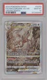 Hisuian Zoroark VSTAR from the 2023 Pokemon SWSH set graded by PSA and given an overall grade of 10.