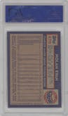 Nolan Ryan from the 1984 Topps set graded by PSA and given an overall grade of 9.
