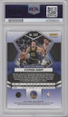 Stephen Curry from the 2021-22 Panini Mosaic  set featuring a Red Mosaic parallel graded by PSA and given an overall grade of 10.