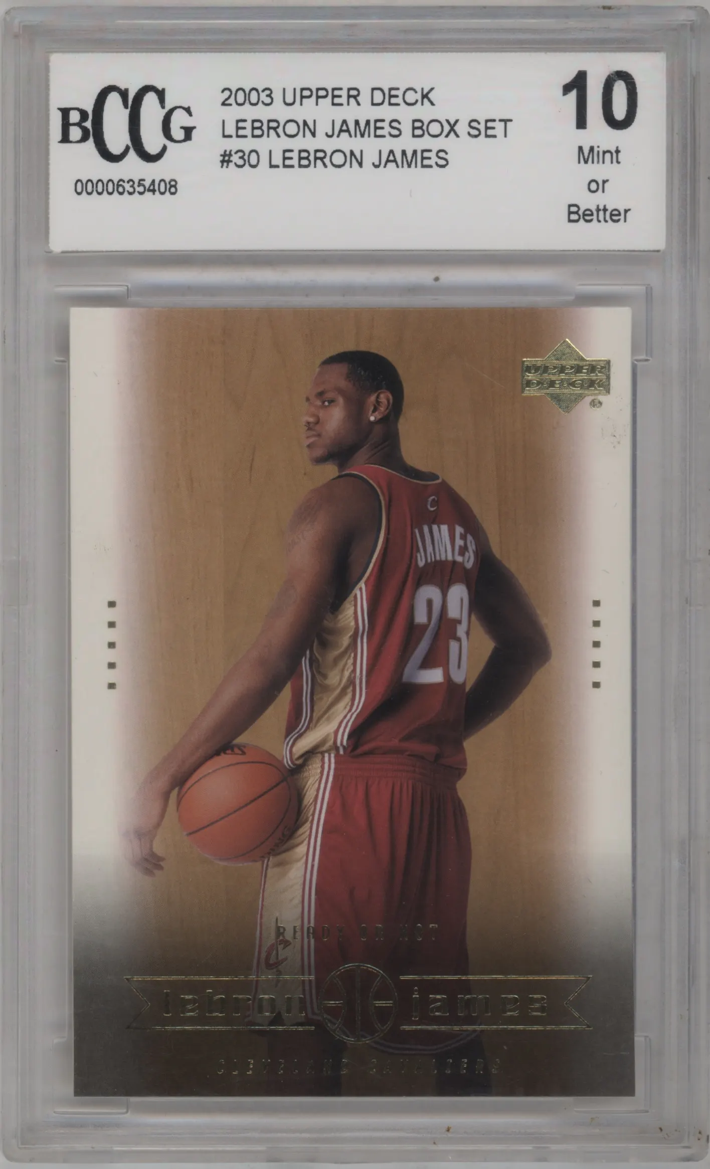 2003 Upper Deck LeBron James Box Set Lebron James #30 BGS 10