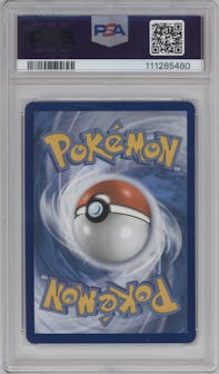 Flying Pikachu VMAX from the 2021 Pokemon SWSH set graded by PSA and given an overall grade of 10.