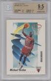 Michael Jordan from the 1991-92 Skybox set graded by Beckett and given an overall grade of 9.5.
