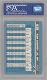 Ken Griffey Jr. from the 1990 Bowman set featuring a Tiffany parallel graded by PSA and given an overall grade of 9.