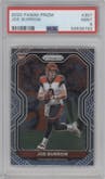 Joe Burrow from the 2020 Panini Prizm set graded by PSA and given an overall grade of 9.
