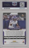 Justin Jefferson from the 2020 Panini Prizm set graded by PSA and given an overall grade of 10.