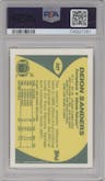 Deion Sanders from the 1989 Topps Traded set graded by PSA and given an overall grade of 8.