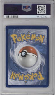 Dragonite VSTAR from the 2022 Pokemon SWSH set graded by PSA and given an overall grade of 10.