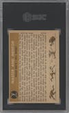 Willie Mays/Bill Rigney from the 1960 Topps set graded by SGC and given an overall grade of 6.