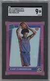 Cade Cunningham from the 2021-22 Panini Donruss Optic set featuring a Pink parallel graded by SGC and given an overall grade of 9.