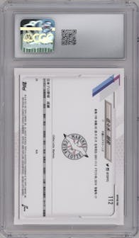 Roki Sasaki from the 2021 Topps NPB Nippon set graded by CSG and given an overall grade of 10.