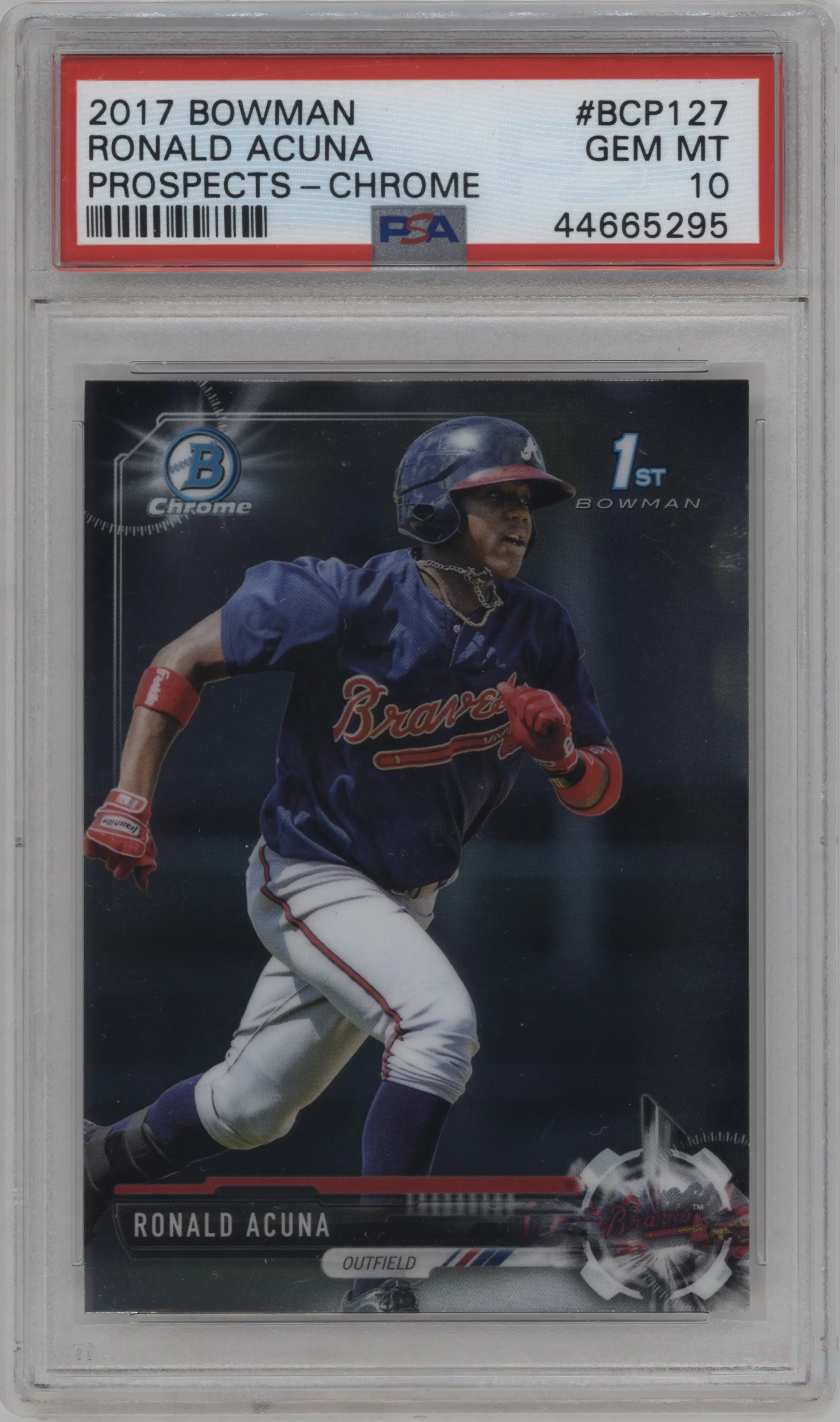 2017 Bowman Chr.Pros. Ronald Acuna PSA 10