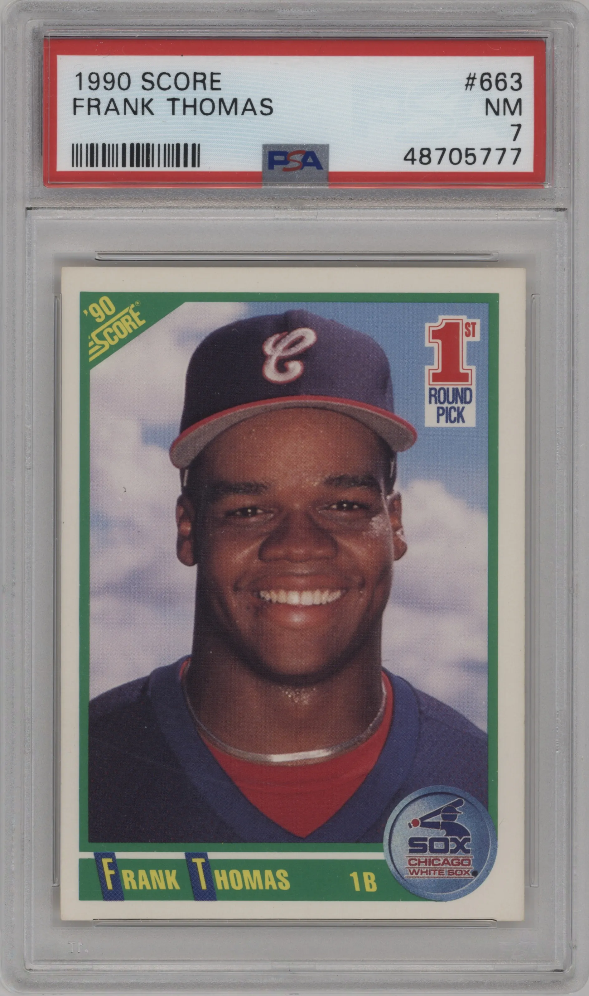 1990 Score Frank Thomas PSA 7