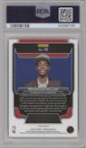 Brandon Miller from the 2023-24 Panini Prizm set featuring a Fast Break parallel graded by PSA and given an overall grade of 10.