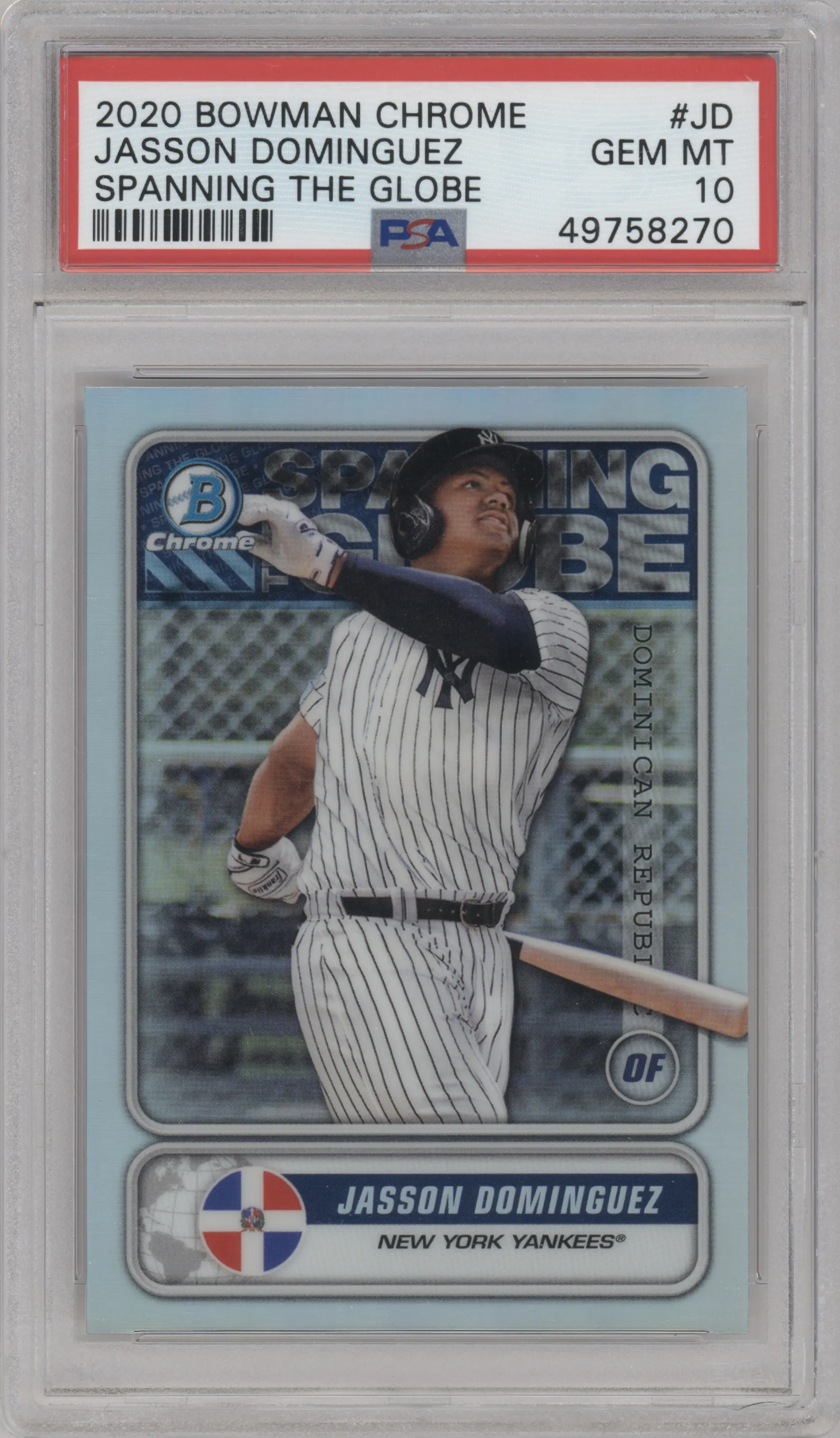 2020 Bowman STG Jasson Dominguez PSA 10