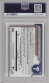 Griffin Burkholder from the 2024 Bowman Draft set graded by PSA and given an overall grade of 10.