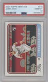 Josh Jung from the 2023 Topps Heritage High Number  set graded by PSA and given an overall grade of 10.