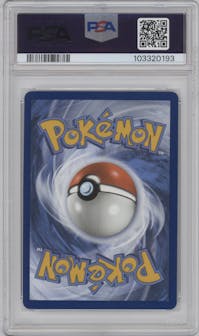Wallace from the 2022 Pokemon SWSH set graded by PSA and given an overall grade of 10.