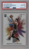 Brandin Podziemski from the 2023-24 Panini Spectra set graded by PSA and given an overall grade of 10.