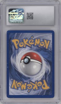 Poliwrath from the 2001 Pokemon Neo Genesis set graded by CSG and given an overall grade of 7.5.