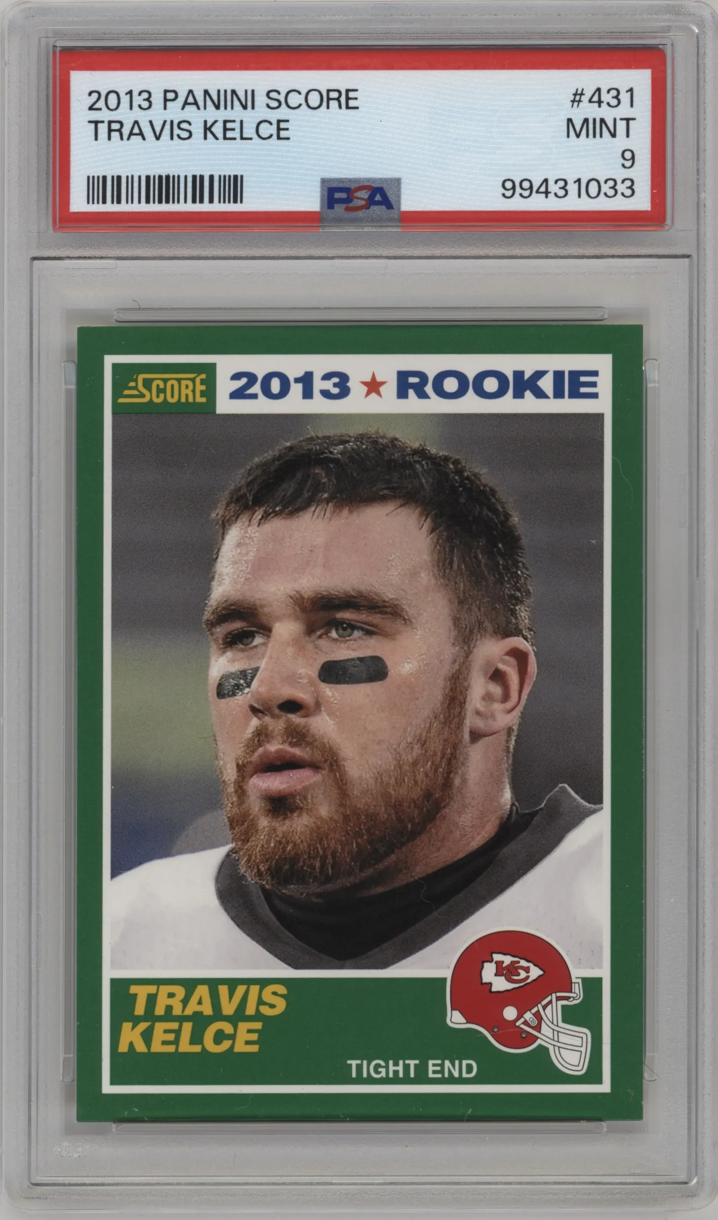2013 Score Travis Kelce #431 PSA 9